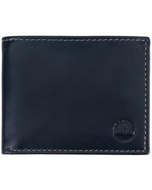 Timberland Cloudy Passcase Leather Wallet - Blue