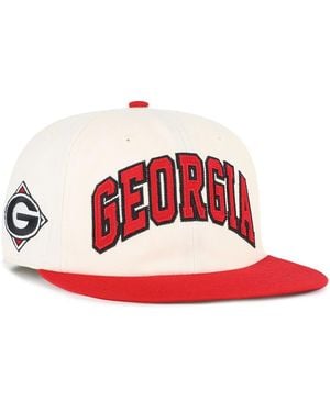 '47 And Georgia Bulldogs Crossover Off Hand Captain Adjustable Hat - Red
