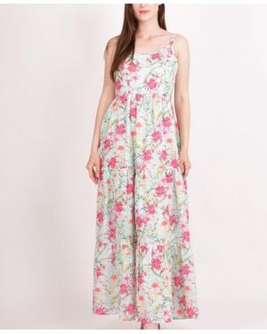 Ras Floral Tiered Maxi Dress - Pink