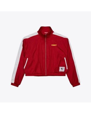 Mitchell & Ness Kansas City Chiefs Nylon Cropped Full-zip Jacket - Red