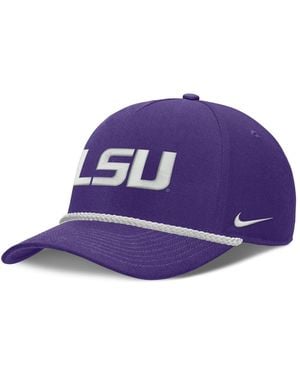 Nike And Lsu Tigers Rope Rise Adjustable Hat - Purple