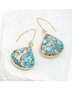 Starfish Project Emperor Stone Blossom Earrings - Blue