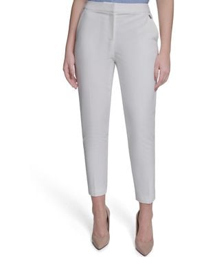 Tommy Hilfiger Sloane Slim-leg Ankle Pants - Gray