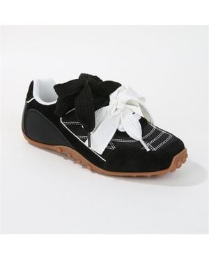 BERNESS Lacey Double Lace Sneakers - Black
