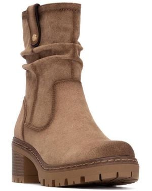 Xti Suede Booties Refresh Collection By - Brown