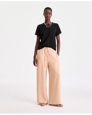 On 34th High-rise Pull On Crepe Wide-leg Pants - Black