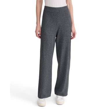 Jones New York Pull-on Wide-leg Side-rib Pants - Gray