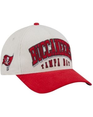 KTZ Â Cream/red Tampa Bay Buccaneers Two-tone Sided Corduroy 9forty A-frame Adjustable Hat