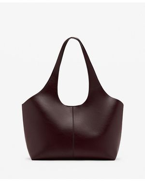 Mango Large Shopper Bag - Purple