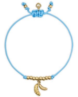 Kate Spade Gold-tone Summer Daze Banana Cord Bracelet - Blue