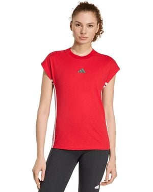 adidas 3-stripes Single Jersey - Red