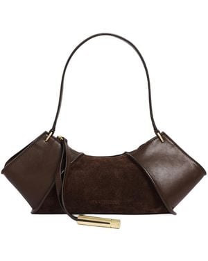 Kenneth Cole Leather Medium Crossbody Shoulder Handbag - Brown