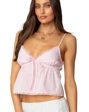 Edikted Tillie Babydoll Tank Top - Purple