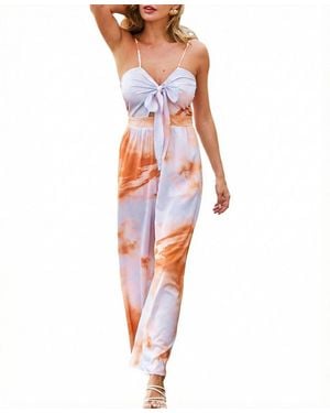 CUPSHE Bay Breeze Abstract Jumpsuit - White