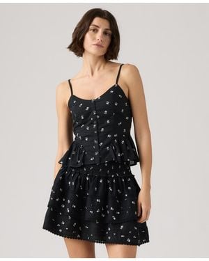 Levi's Monet Floral Sleeveless Blouse - Black