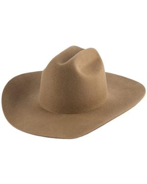 Gigi Pip Teddy Cattleman Classic Cowgirl Hat - Brown
