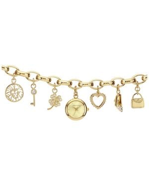 Anne Klein Quartz -tone Multi-charm Bracelet Watch 20mm X 20mm - Metallic