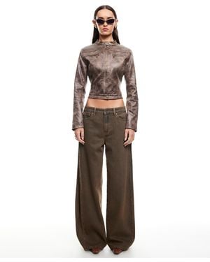 Lioness Bella Moto Jacket - Brown