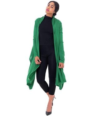 DAI MODA Dm Cat Wrap Shawl - Green