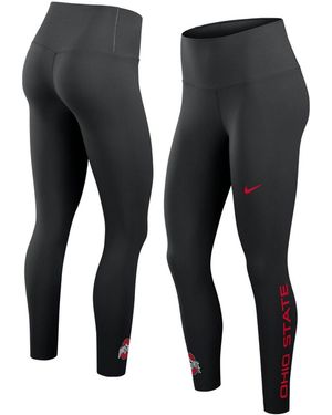Nike Ohio State Buckeyes Zenvy High-waisted 7/8 Dri-fit leggings - Black