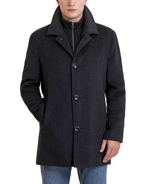 BGSD Men Justin Wool Blend Car Coat - Black