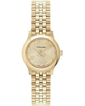 Ferragamo Tone Bracelet Watch 25mm - Metallic