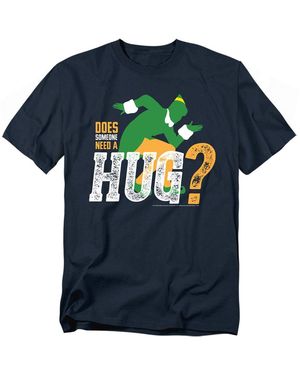 Elf Does Someone Need A Hug T Shirt - Blue