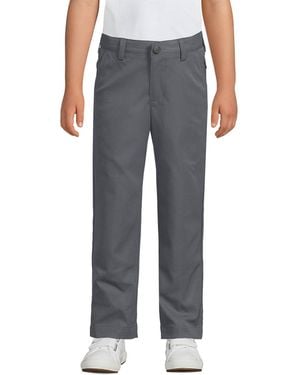 Lands' End Big Boys Iron Knee Active Performance Chino Pants - Gray