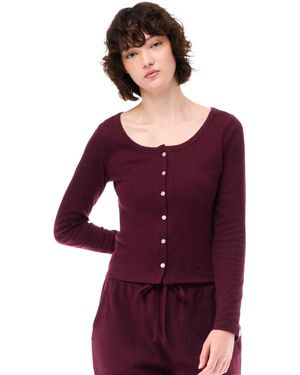 Gap Solid Cardigan - Purple