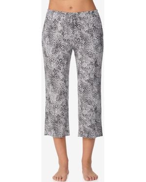 Ellen Tracy Yours To Love Capri Pajama Pants - Gray