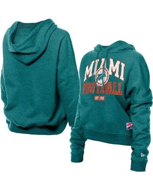 KTZ Miami Dolphins Throwback Boxy Hoodie Sweatshirt - Green