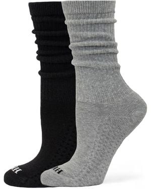Hue Sport Scrunch Crew Socks - Black