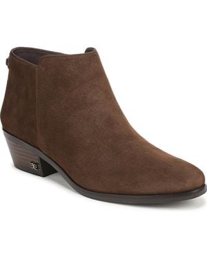 Sam Edelman Petty Zip Short Boots - Brown