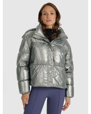 4F Down Jacket With Synthetic Filling - Gray