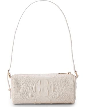 Brahmin Billie Barrel Shoulder Bag - White