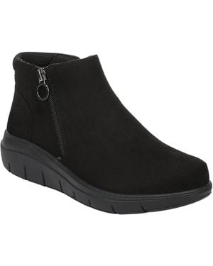 Ryka Layla Zipper Short Booties - Black