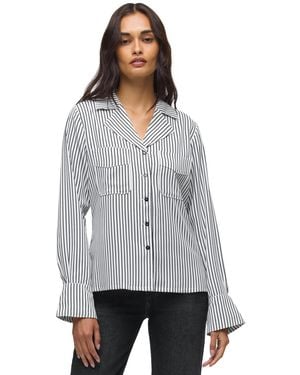 Hudson Jeans Long-sleeve Camp Shirt - Gray