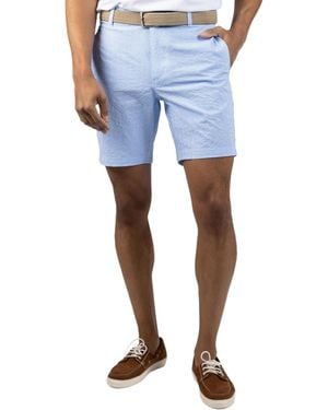 Tailorbyrd Seersucker Stripe Short - Blue