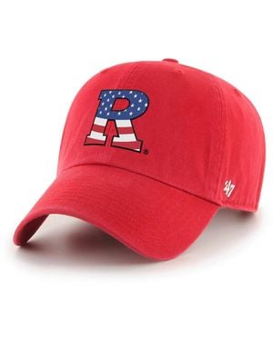 '47 And Rutgers Knights Americana Clean Up Adjustable Hat - Red