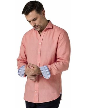 Koy Clothing Classic Linen Long Sleeve Shirt - Pink