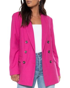 Blue Revival Boyfriend Blazer - Pink