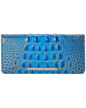 Brahmin Ady Leather Wallet - Blue