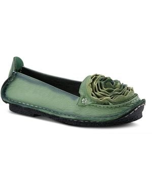 L'ARTISTE Dezi Hand-painted Leather - Green