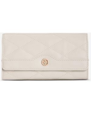 Giani Bernini Quilted Receipt Manager Wallet - Natural