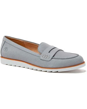 Lands' End Comfort Lug Sole Suede Loafers - Gray