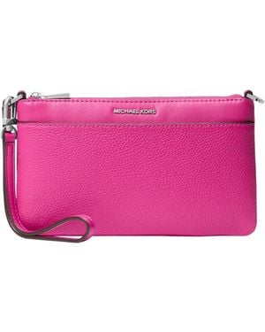 Michael Kors Michael Jet Set Convertible Zip-top Wristlet - Pink
