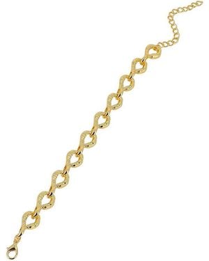 SOH The Hammered Orb-link Chain Bracelet - Metallic