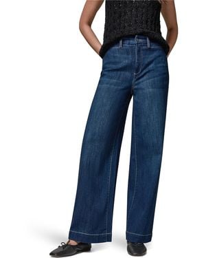 Donna Karan Weekend High Rise Wide Leg Jeans - Blue