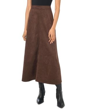 Vince Camuto Faux-suede A-line Maxi Skirt - Brown