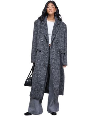 Warehouse Structured Shoulder Coat - Blue